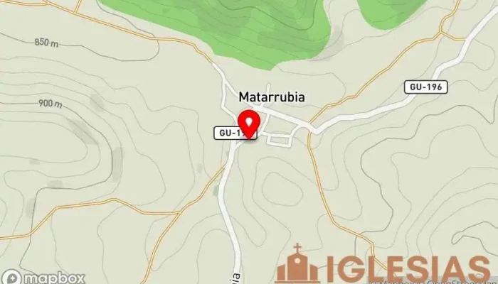 mapa de Iglesia Lugar de culto en Matarrubia