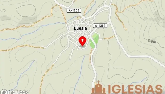 mapa de Iglesia-Museo de San Esteban Iglesia en Luesia