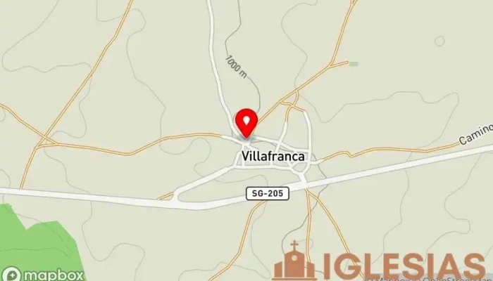 mapa de Iglesia neoclásica de Nuestra Señora de la Serna Iglesia en Villafranca
