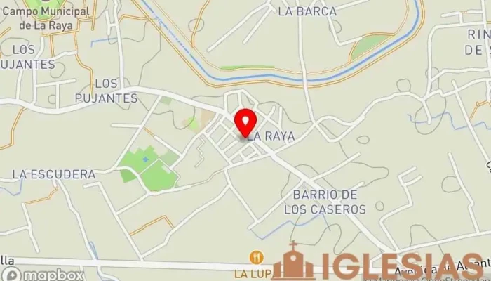 mapa de Iglesia Nuestra Señora de La Encarnación Iglesia católica en Raya (la)