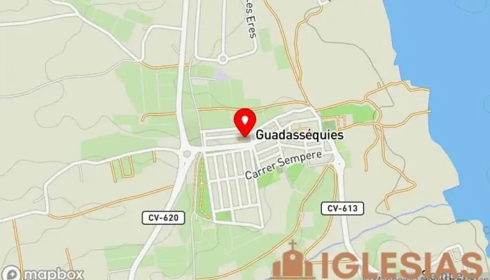 mapa de Iglesia Nuestra Señora de la Esperanza Iglesia en Guadasséquies
