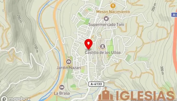 mapa de Iglesia Nuestra Señora del Rosario Iglesia en Vélez de Benaudalla