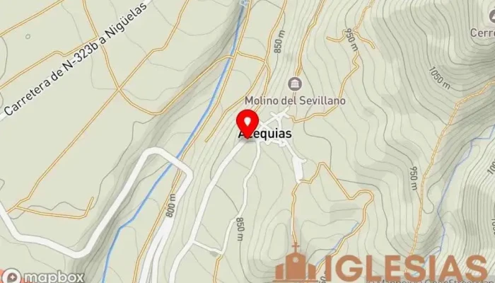 mapa de Iglesia Parroquial de Acequias Iglesia en Lecrín