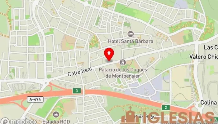 mapa de Iglesia Parroquial de la Inmaculada Concepción Iglesia católica en Castilleja de la Cuesta