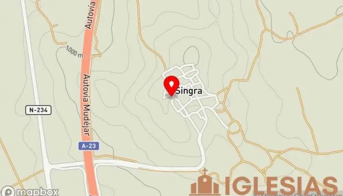 mapa de Iglesia Parroquial de la Purificación de Singra Iglesia en Singra