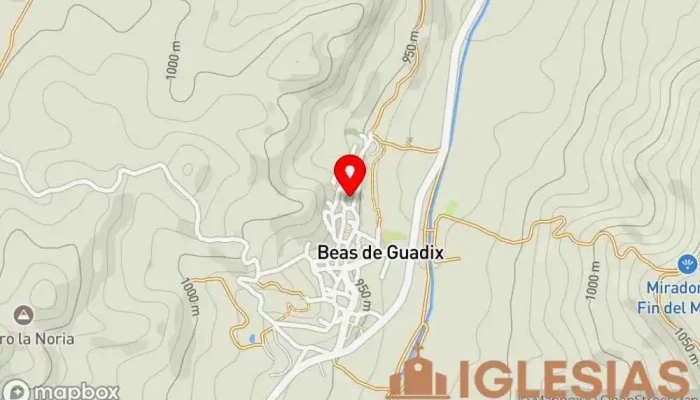 mapa de Iglesia Parroquial de Nuestra Señora de la Paz Parroquia en Beas de Guadix