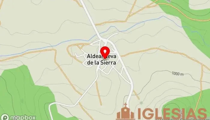 mapa de Iglesia Parroquial de San Pedro Apóstol Iglesia católica en Aldeanueva de la Sierra