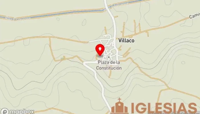 mapa de Iglesia parroquial de San Sebastián Iglesia en Villaco