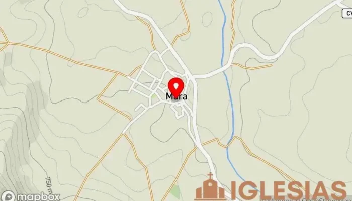 mapa de Iglesia parroquial San Andres Apostol Iglesia católica en Mara