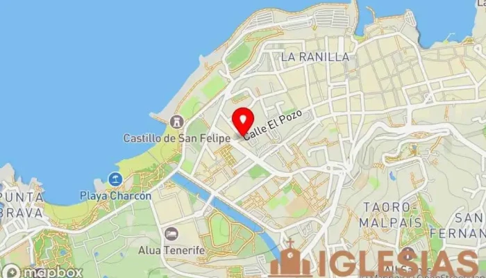 mapa de Iglesia Protestante Escandinava De Las Palmas Iglesia en Puerto de la Cruz