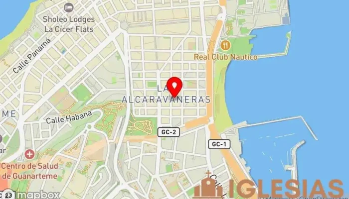 mapa de Iglesia Sagrada Familia Iglesia católica en Las Palmas de Gran Canaria