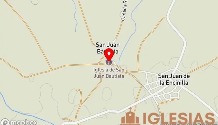 mapa de Iglesia San Juan Bautista Iglesia católica en San Juan de la Encinilla