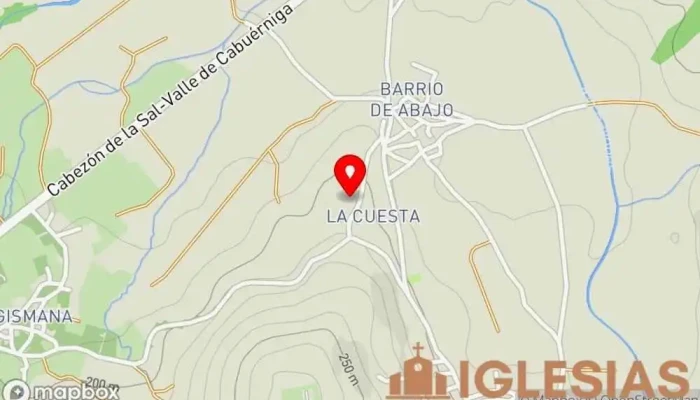 mapa de Iglesia San Julián de Ucieda Iglesia en La Cuesta