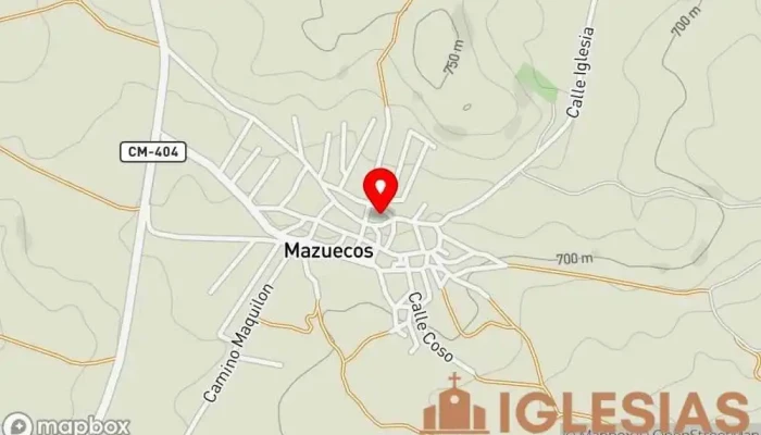 Iglesia Santo Domingo -  Mapa - mazuecos