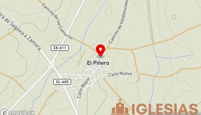 mapa de Iglesia Sta. María Magdalenana Iglesia en El Piñero