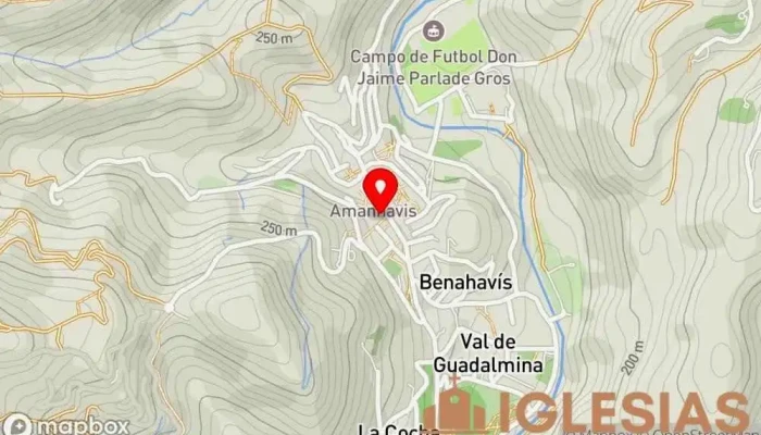 mapa de Iglesia Virgen del Rosario Iglesia católica en Benahavís