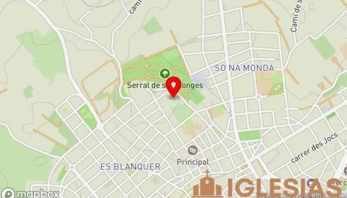 mapa de Iglesia y Convento de San Bartolomé Iglesia en Inca