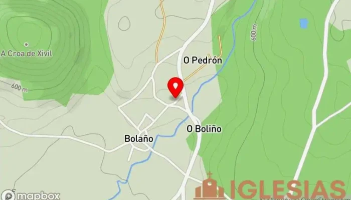 mapa de Igrexa de Santa Baia de Bolaño Iglesia en Castroverde