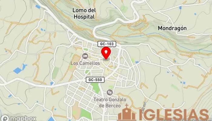 mapa de IPEJS Nuestra Señora del Rosario Iglesia católica en Agüimes