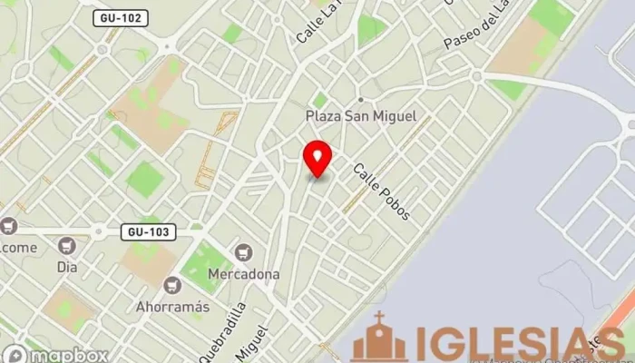 mapa de IPUE AZUQUECA DE HENARES - Iglesia Pentecostal Unida en Europa - IPUC Iglesia pentecostal en Azuqueca de Henares