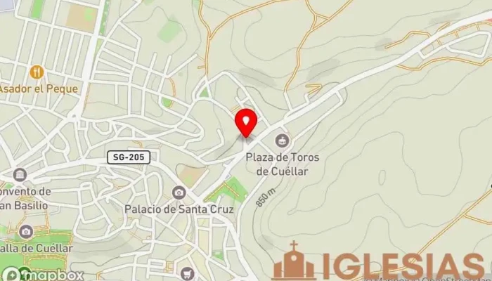 mapa de IPUE Cuellar - Iglesia Pentecostal Unida en Europa Iglesia en Cuéllar