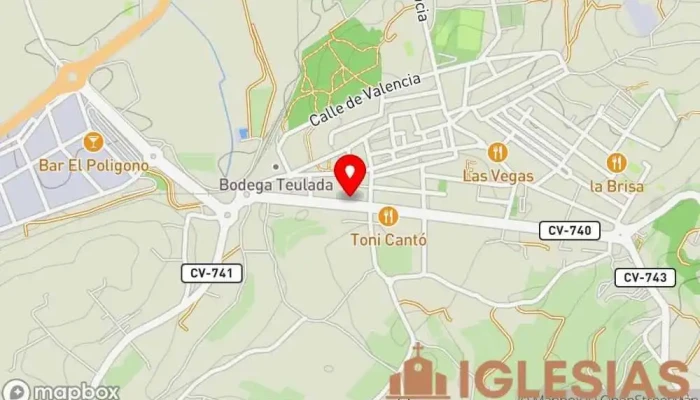 mapa de IPUE Teulada - Iglesia Pentecostal Unida en Europa Lugar de culto, Iglesia en Teulada