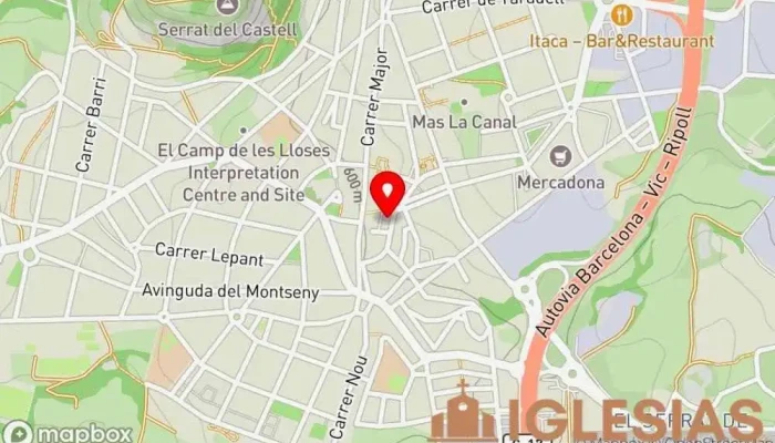 mapa de IPUE Tona - Iglesia Pentecostal Unida en Europa Iglesia pentecostal, Iglesia cristiana, Iglesia, Iglesia evangélica, Lugar de culto en Tona