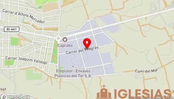 mapa de IPUE Torroella de Montgrí - Iglesia Pentecostal Unida en Europa Iglesia, Iglesia cristiana, Iglesia evangélica, Iglesia pentecostal, Lugar de culto en Torroella de Montgrí