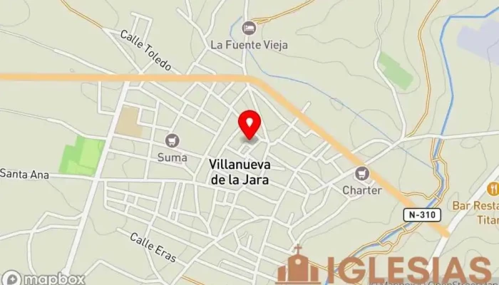 mapa de IPUE Villanueva de la Jara - Iglesia Pentecostal Unida en Europa Iglesia pentecostal, Iglesia cristiana, Iglesia, Iglesia evangélica en Villanueva de la Jara