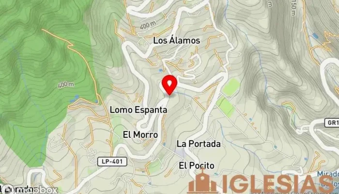 mapa de Ntra. Sra. de Candelaria - Mirca Iglesia católica en Santa Cruz de Tenerife