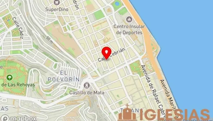 mapa de Nuestra Senora de la Salud Iglesia en Las Palmas de Gran Canaria
