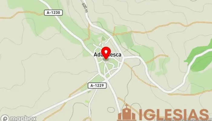 mapa de Obispado de Huesca Iglesia católica en Adahuesca