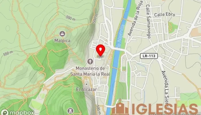 mapa de Obispado De La Diocesis De Calahorra La Calzada Y Logroño Iglesia católica en Nájera