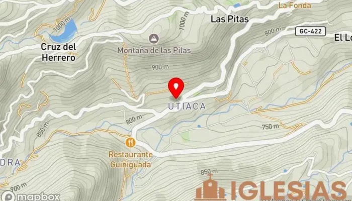 mapa de Obispado Diocesis De Canarias Iglesia en Utiaca