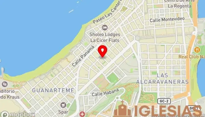 mapa de Oblatas del Santísimo Redentor Religiosas Provincia de Zaragoza Curia Provincial Iglesia católica en Palmas de Gran Canaria (las)
