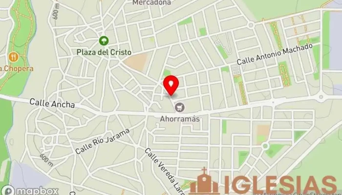 mapa de Parroquia católica de La ascensión del señor Lugar de culto en Seseña