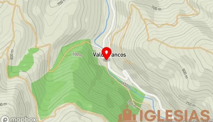 mapa de Parroquia católica de San Bartolomé Parroquia en Valdefrancos