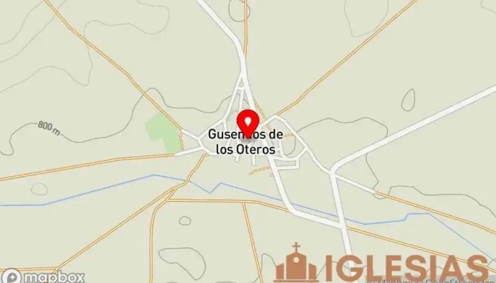 mapa de Parroquia católica de san Félix Parroquia en Gusendos de los Oteros