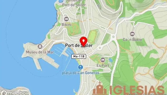 mapa de Parròquia catòlica de Sant Ramon de Penyafort Lugar de culto en Port de Sóller