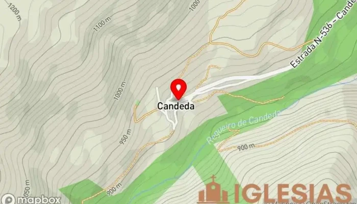 mapa de Parroquia católica San Bernabé Parroquia en Candeda