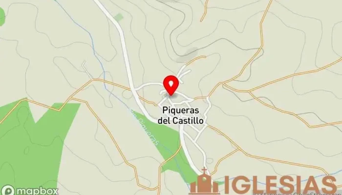 mapa de Parroquia católica San Pedro apóstol Lugar de culto en Piqueras del Castillo