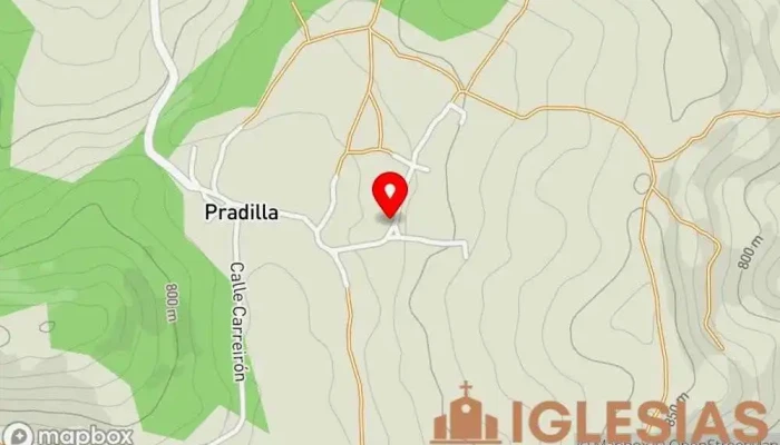mapa de Parroquia católica Santa María Magdalena Parroquia en Pradilla