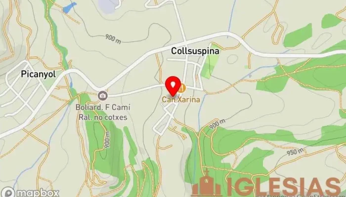 mapa de Parroquia De Collsuspina Iglesia católica en Collsuspina