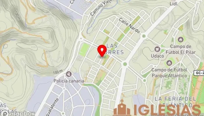 mapa de Parroquia de la Ascensión del Señor (Las Torres) Parroquia en Las Palmas de Gran Canaria