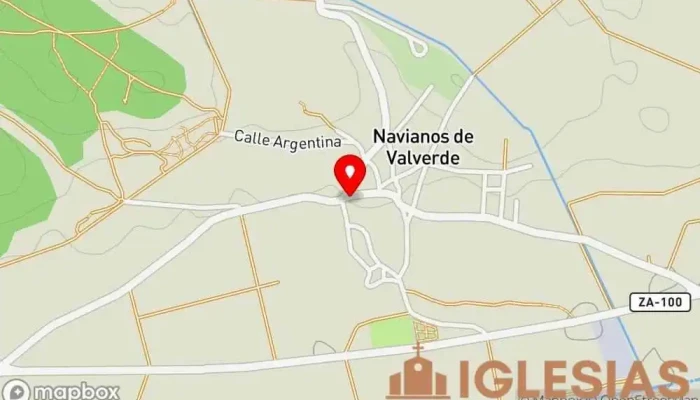 mapa de Parroquia de La Asunción Parroquia en Navianos de Valverde