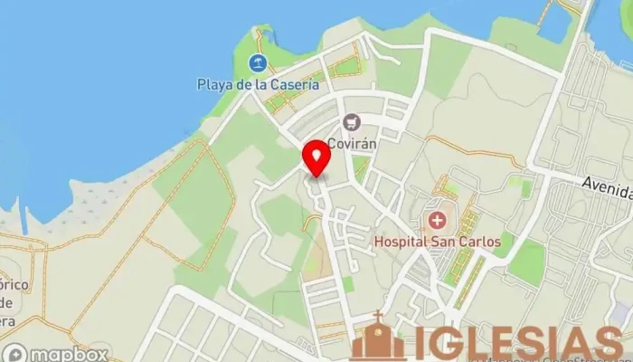 mapa de Parroquia de la Inmaculada Iglesia católica en San Fernando