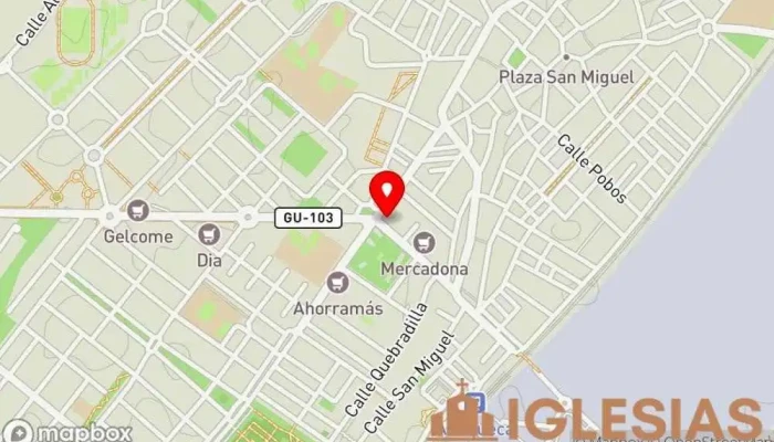 mapa de Parroquia de la Santa Cruz Parroquia en Azuqueca de Henares