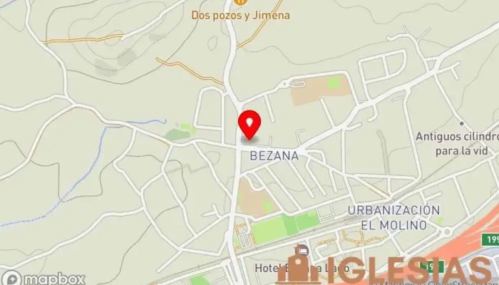 mapa de Parroquia de La Santa Cruz Iglesia católica, Consejero familiar, Asistencia para personas sin hogar, Lugar de peregrinación en Santa Cruz de Bezana