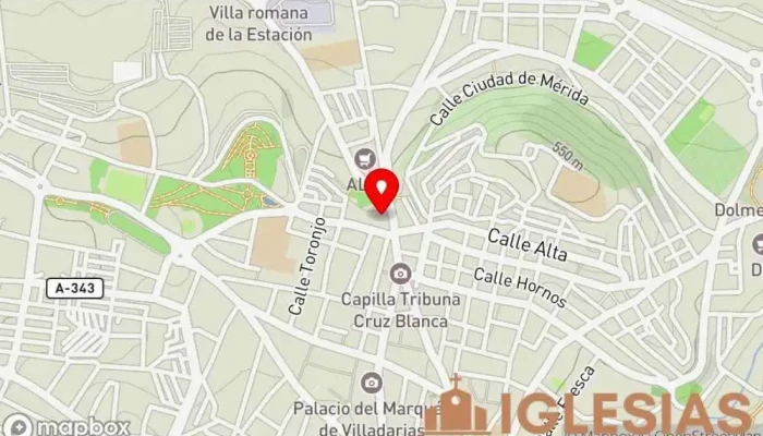 mapa de Parroquia de La Santisima Trinidad Antequera Parroquia en Antequera