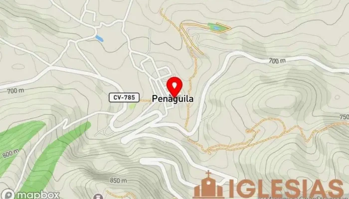 mapa de Parròquia de l'Asumpció de Nostra Senyora Parroquia en Penàguila